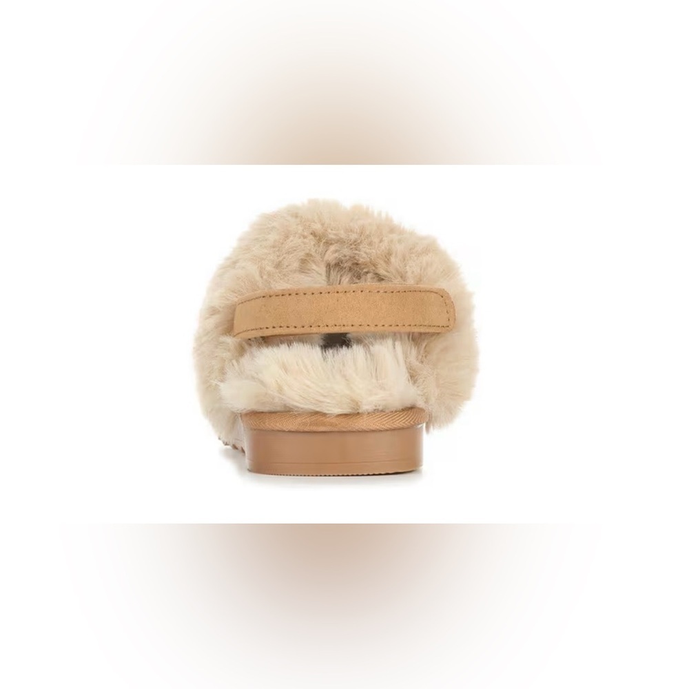 MIA Tan Faux-Fur Backless Slide Big Kids Girl - Picture 4 of 13